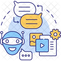 Content creation chatbots  Icon