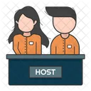 Content Creator Couple Couple Host Host Symbol