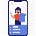 Content Creator Live Shopping  Icon