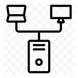 Netzwerk zur Inhaltsbereitstellung  Symbol