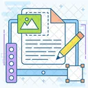 Content Writing Content Editor Article Writing Icon