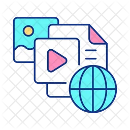 Content for global network  Icon