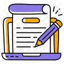 Editing Business Paper Icon