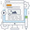 Content Management Web Content Content Configuration Icon