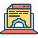 Content Management Gratified Willing Icon