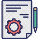 Cogwheel Content Management File Icon