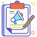 Article Writing Content Marketing Content Promotion Icon