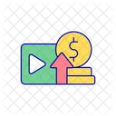 Content monetization  Icon
