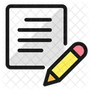 Content Paper Edit Streamline Ultimate Icon