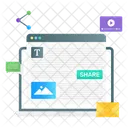 Content Sharing  Icon