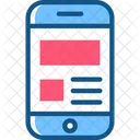 Content Werbung Social Media Werbung Mobile Marketing Symbol
