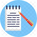 Content Writing Article Notebook Icon
