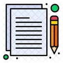 Content Writing Content Planning Workflow Icon