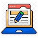 Content Writing Article Writing Online Writing Icon