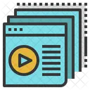 Contenu Site Web Video Icon