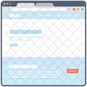 Contenu Web Plan Du Site Web Fenetre Web Icône