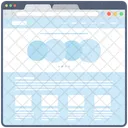Contenu Web Plan Du Site Web Fenetre Web Icône