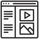 Internet On Line Site Ícone