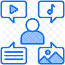 Conteudo Pessoas Multimidia Ícone