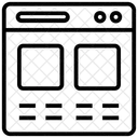Conteudo Da Web Interface Do Usuario Ux Icon