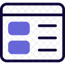 Conteudo Web Layout Web Web Design Ícone