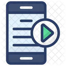 Conteúdo de vídeo para celular  Ícone