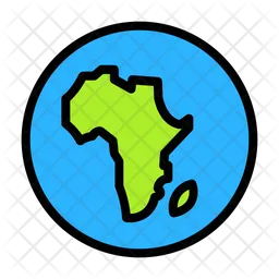 Continent africain  Icône