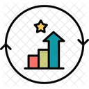 Continuous Improvement Upgrade Research Icon