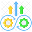 Continuous Improvement Innovation Growth Icon