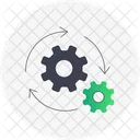 Continuous Improvement Iterative Processes Feedback Loops Icon