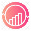 Continuous Improvement Business And Finance Bar Chart Icon
