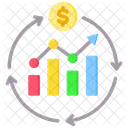 Continuous Improvement Business Statistics Icon