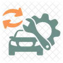 Continuous Service Car Automobile Icon