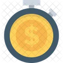 Tempo Cronometro Dollaro Icon