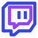 Twitch Transmision De Video Aplicacion Icono