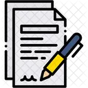 Contract Agreement Signature Icon