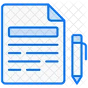 Contract Document Business Icon
