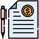 Contract Invoice Payment Icon