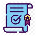 Business Contract Approval Icon