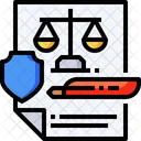 Contract Justice Law Icon
