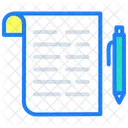 Contract Business Contract Business Notes Icon