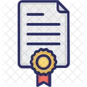 Contract Certificate Award Icon