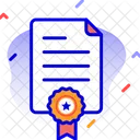Contract Certificate Award Icon