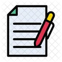 Contract Sign Document Icon