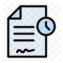 Contract Time Document Icon