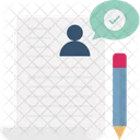 Contract Document Interview Icon