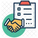 Partnership Agreement Shake Icon