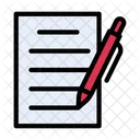 Contract Sign File Icon
