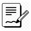 Contract Pen Draw Icon