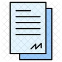 Contract Document Sign Icon
